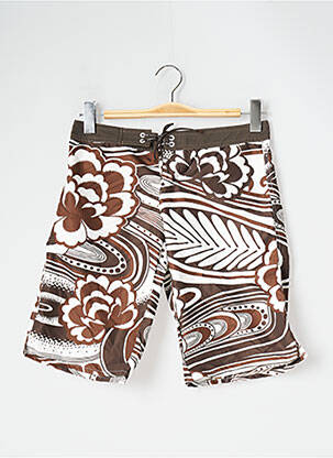 Bermuda tissage popeline taille normale marron BANANA MOON femme