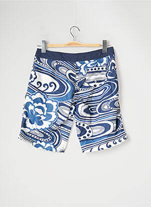 Bermuda tissage popeline taille normale bleu BANANA MOON femme