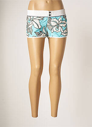 Bas de maillot de bain imprimé fleurs short bleu BANANA MOON femme