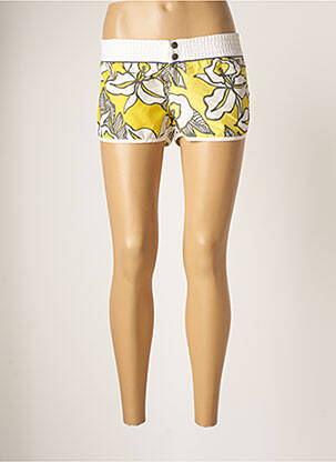 Bas de maillot de bain imprimé fleurs short jaune BANANA MOON femme
