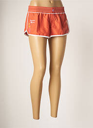 Bas de maillot de bain effet matière satinée short orange BANANA MOON femme
