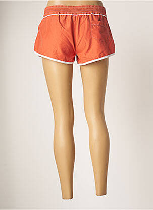 Bas de maillot de bain effet matière satinée short orange BANANA MOON femme