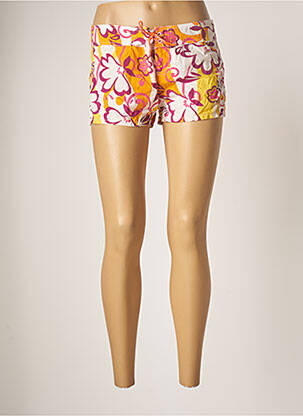 Bas de maillot de bain imprimé fleurs short orange BANANA MOON femme