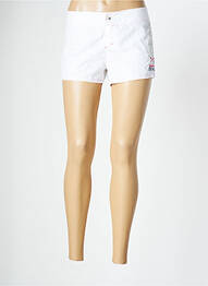 Short fermeture zippée sous rabat boutonné taille normale blanc BANANA MOON femme