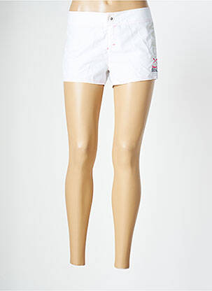 Short fermeture zippée sous rabat boutonné taille normale blanc BANANA MOON femme