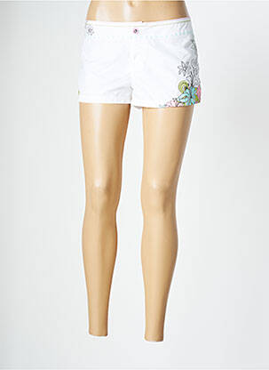 Short fermeture zippée sous rabat boutonné taille normale blanc BANANA MOON femme