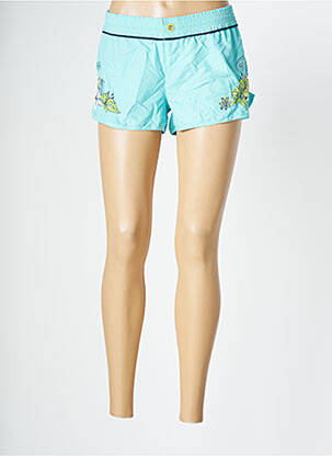 Short fermeture zippée sous rabat boutonné taille normale bleu BANANA MOON femme