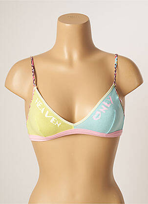 Soutien-gorge bretelles élastiquées ajustables haut triangles bleu BANANA MOON femme