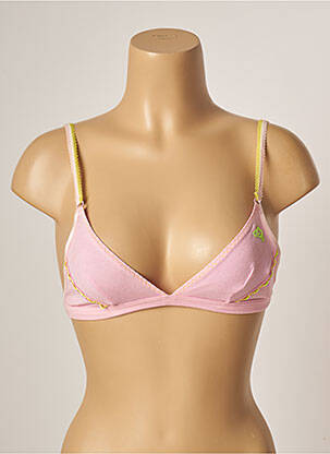 Soutien-gorge sans armature haut triangles rose BANANA MOON femme