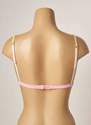 Soutien-gorge sans armature haut triangles rose BANANA MOON femme
