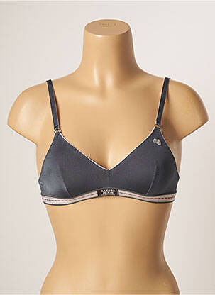 Soutien-gorge sans armature haut triangles gris BANANA MOON femme