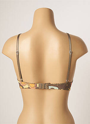 Soutien-gorge sans armature haut triangles marron BANANA MOON femme