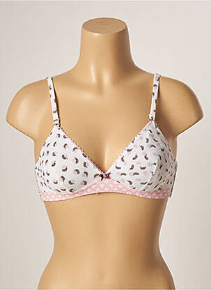 Soutien-gorge sans armature haut triangles rose BANANA MOON femme