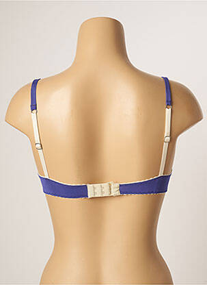 Soutien-gorge effet matière satinée haut soutien-gorge moulé bleu BANANA MOON femme