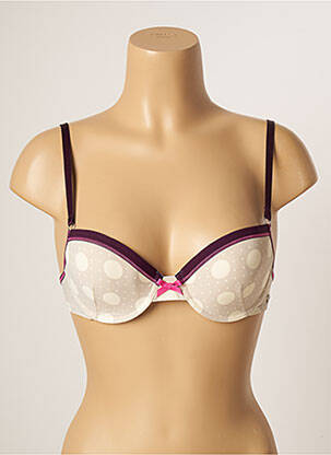 Soutien-gorge effet matière satinée haut soutien-gorge moulé gris BANANA MOON femme