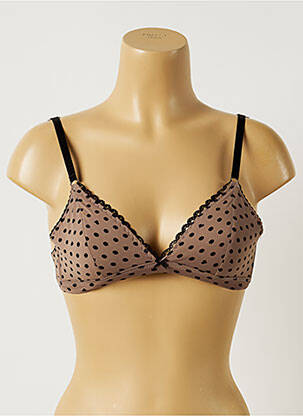 Soutien-gorge sans armature haut soutien-gorge moulé marron BANANA MOON femme