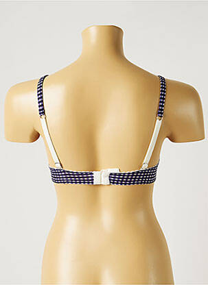 Soutien-gorge sans armature haut triangles bleu BANANA MOON femme