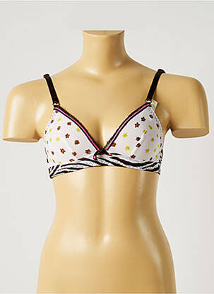 Soutien-gorge sans armature haut triangles marron BANANA MOON femme