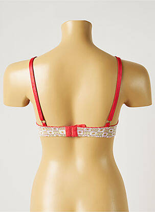 Soutien-gorge sans armature haut triangles rouge BANANA MOON femme
