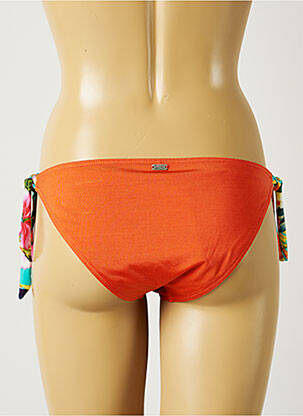 Bas de maillot de bain fermeture liens à nouer bikini orange BANANA MOON femme