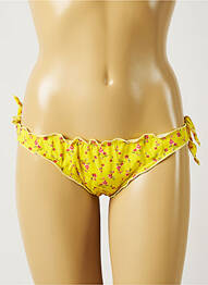Bas de maillot de bain imprimé fleurs bikini jaune BANANA MOON femme