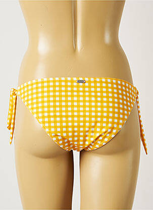 Bas de maillot de bain fermeture liens à nouer bikini jaune BANANA MOON femme