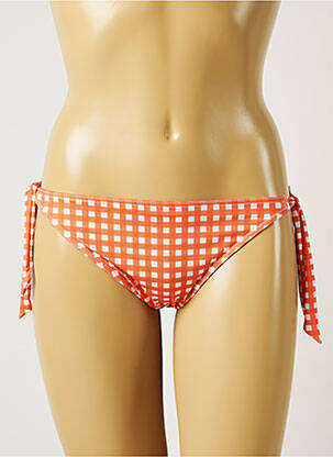 Bas de maillot de bain fermeture liens à nouer bikini orange BANANA MOON femme