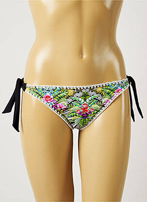 Bas de maillot de bain imprimé tie and dye bikini vert BANANA MOON femme