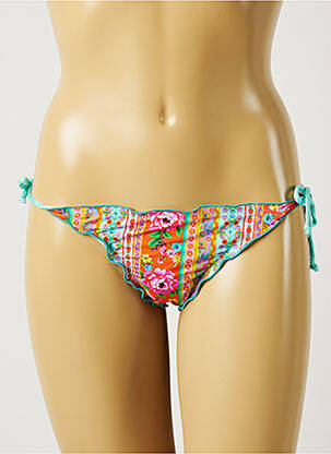 Bas de maillot de bain imprimé fantaisie bikini bleu BANANA MOON femme