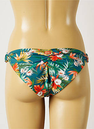 Bas de maillot de bain imprimé fleurs culotte vert BANANA MOON femme