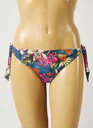 Bas de maillot de bain imprimé fleurs bikini bleu BANANA MOON femme
