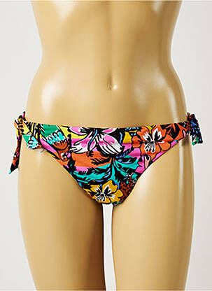 Bas de maillot de bain imprimé fleurs bikini bleu BANANA MOON femme