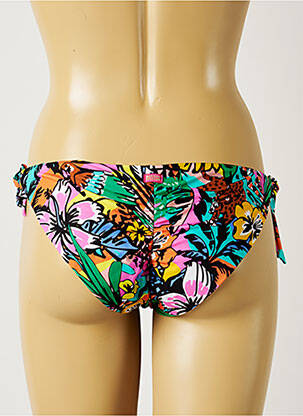 Bas de maillot de bain imprimé fleurs bikini bleu BANANA MOON femme
