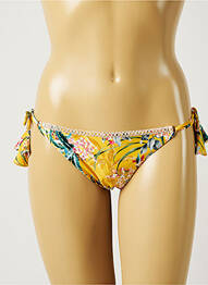 Bas de maillot de bain imprimé fleurs bikini jaune BANANA MOON femme