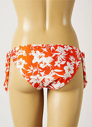 Bas de maillot de bain imprimé fleurs bikini orange BANANA MOON femme
