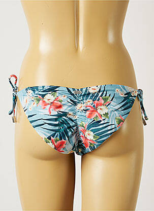 Bas de maillot de bain imprimé fleurs bikini bleu BANANA MOON femme