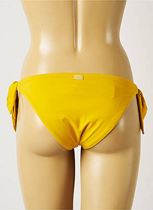 Bas de maillot de bain fermeture liens à nouer bikini jaune BANANA MOON femme