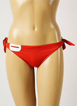 Bas de maillot de bain fermeture liens à nouer bikini orange BANANA MOON femme