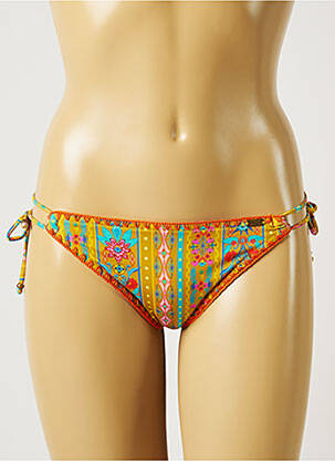Bas de maillot de bain imprimé fantaisie culotte jaune BANANA MOON femme