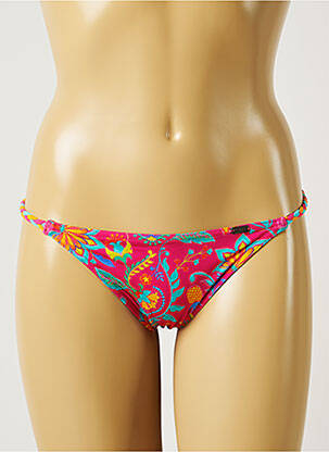 Bas de maillot de bain imprimé fleurs culotte rose BANANA MOON femme