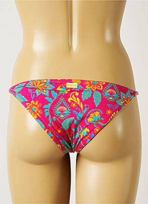 Bas de maillot de bain imprimé fleurs culotte rose BANANA MOON femme