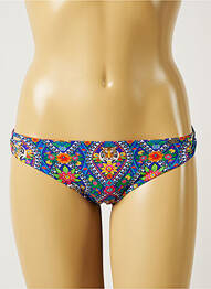 Bas de maillot de bain imprimé fantaisie culotte bleu BANANA MOON femme
