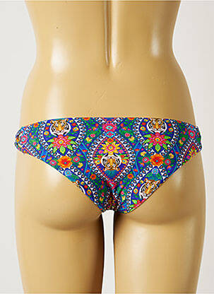 Bas de maillot de bain imprimé fantaisie culotte bleu BANANA MOON femme
