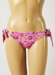 Bas de maillot de bain imprimé fleurs bikini violet BANANA MOON femme