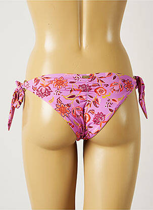 Bas de maillot de bain imprimé fleurs bikini violet BANANA MOON femme