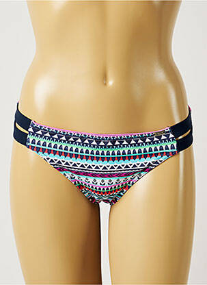 Bas de maillot de bain imprimé fantaisie culotte bleu BANANA MOON femme