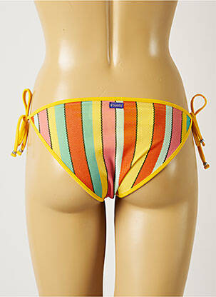 Bas de maillot de bain tissage texturé bikini jaune BANANA MOON femme