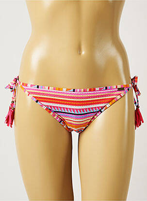 Bas de maillot de bain fermeture liens à nouer bikini orange BANANA MOON femme