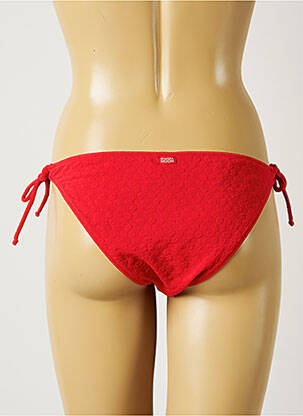 Bas de maillot de bain fermeture liens à nouer bikini rouge BANANA MOON femme