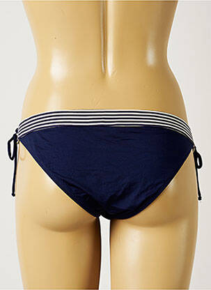 Bas de maillot de bain tissage satiné culotte bleu BANANA MOON femme